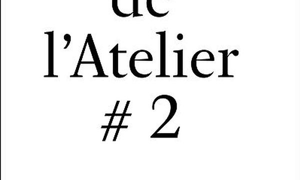 The Festival Academy publishes Cahier de l’Atelier #2